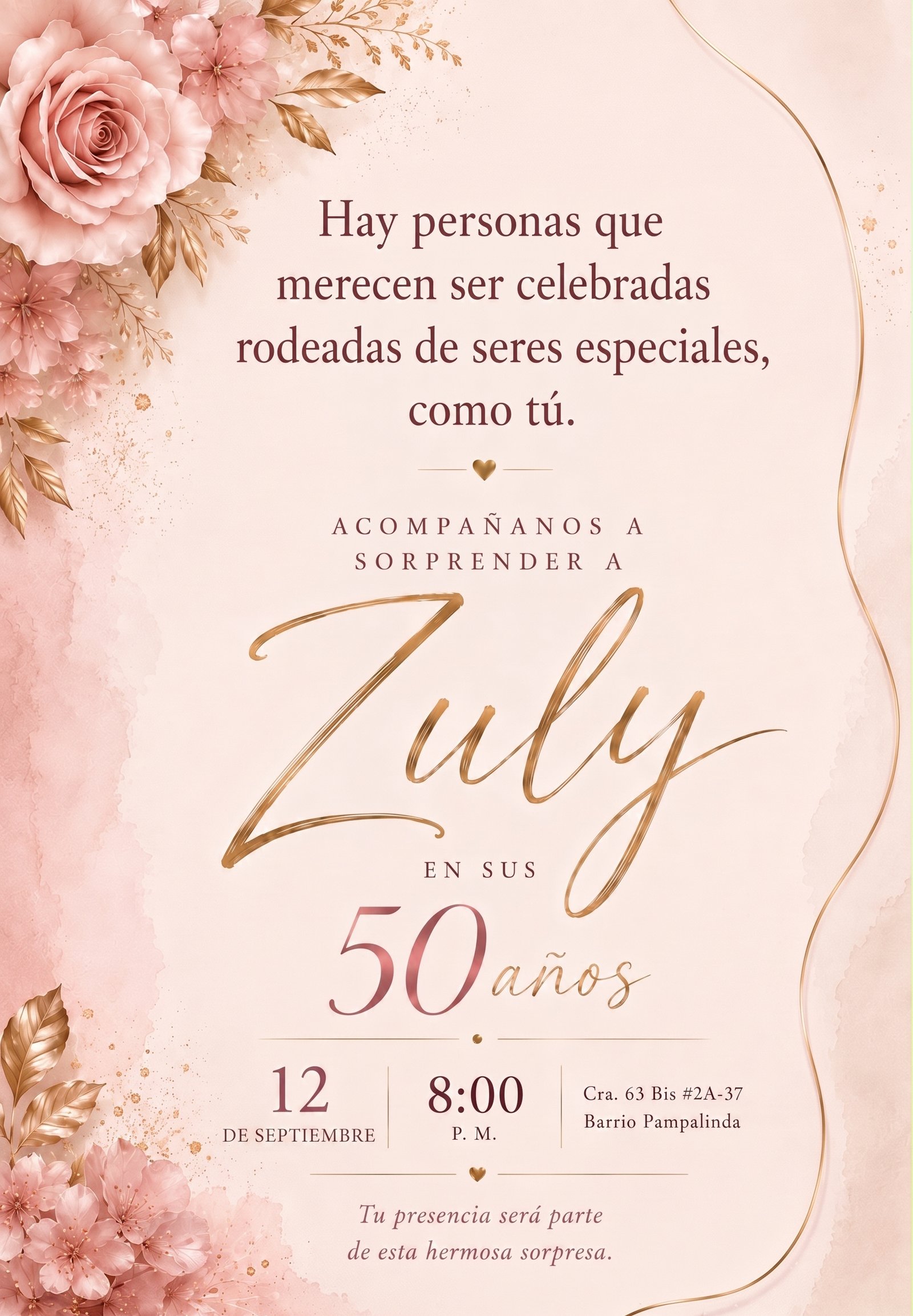 Tarjeta de Invitación Oficial